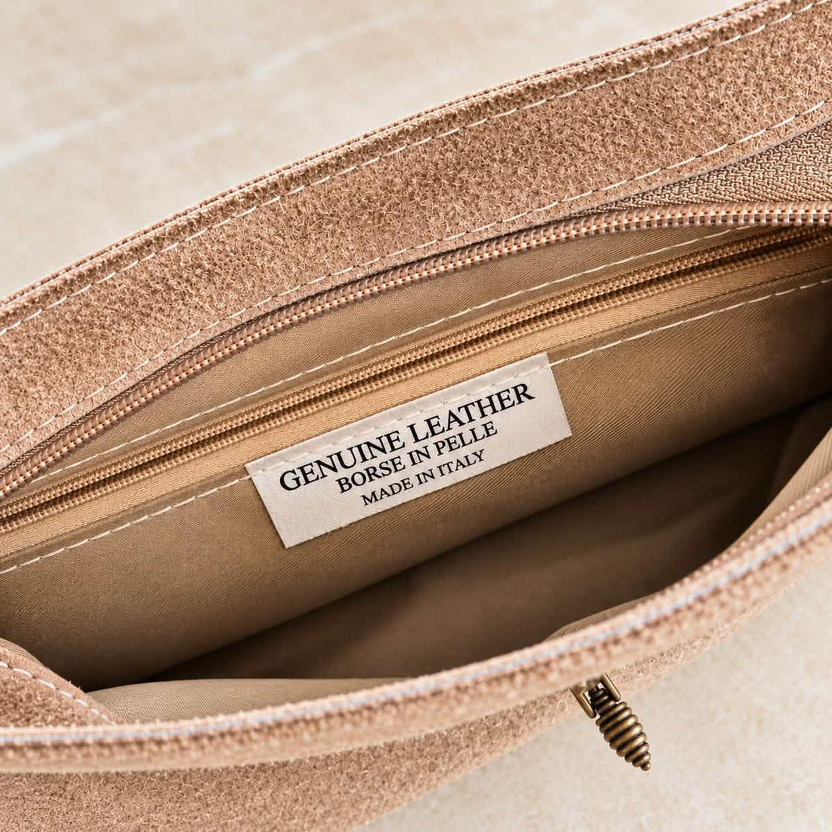 Sac abeille cuir citrouille